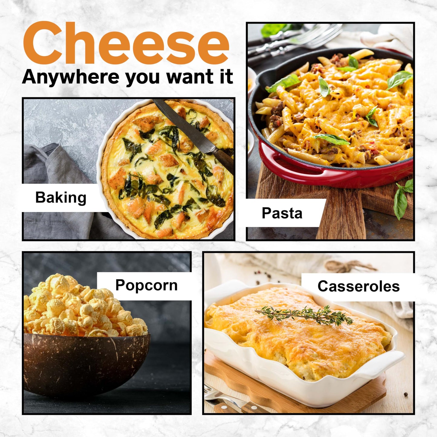 Healthier Comforts Organic Cheddar Cheese Powder | Gluten Free  Keto-Friendly  Non-GMO   &   Free | Perfect for Popcorn Seasoning  Mac and Cheese  Pasta & Sauces (21 oz)