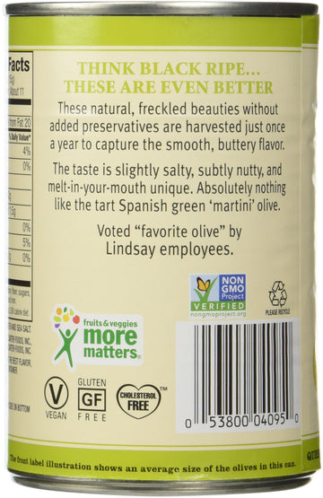 Lindsay Olives Green Ripe Medium Pitted, 6-Ounce (Pack Of 6)