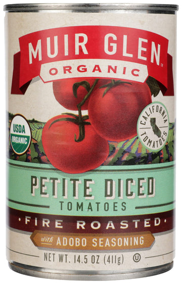 Muir Glen Adobo Diced Roasted  Tomato, 14.5  Oz