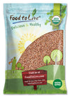 Food to Live Organic Buckwheat Kasha, 15 Pounds - Grechka, Toasted Whole Groats, Non-GMO, Kosher, Sirtfood, Bulk