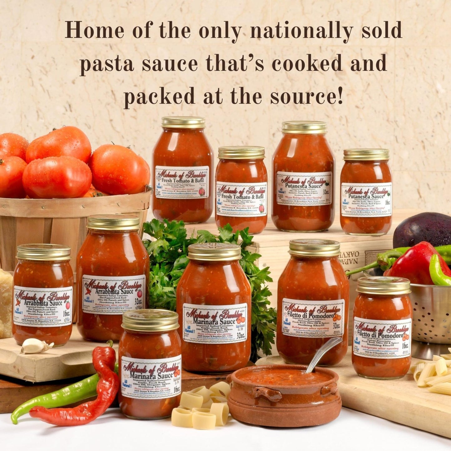 Michaels Of Brooklyn Home Style Sauce  32 Oz