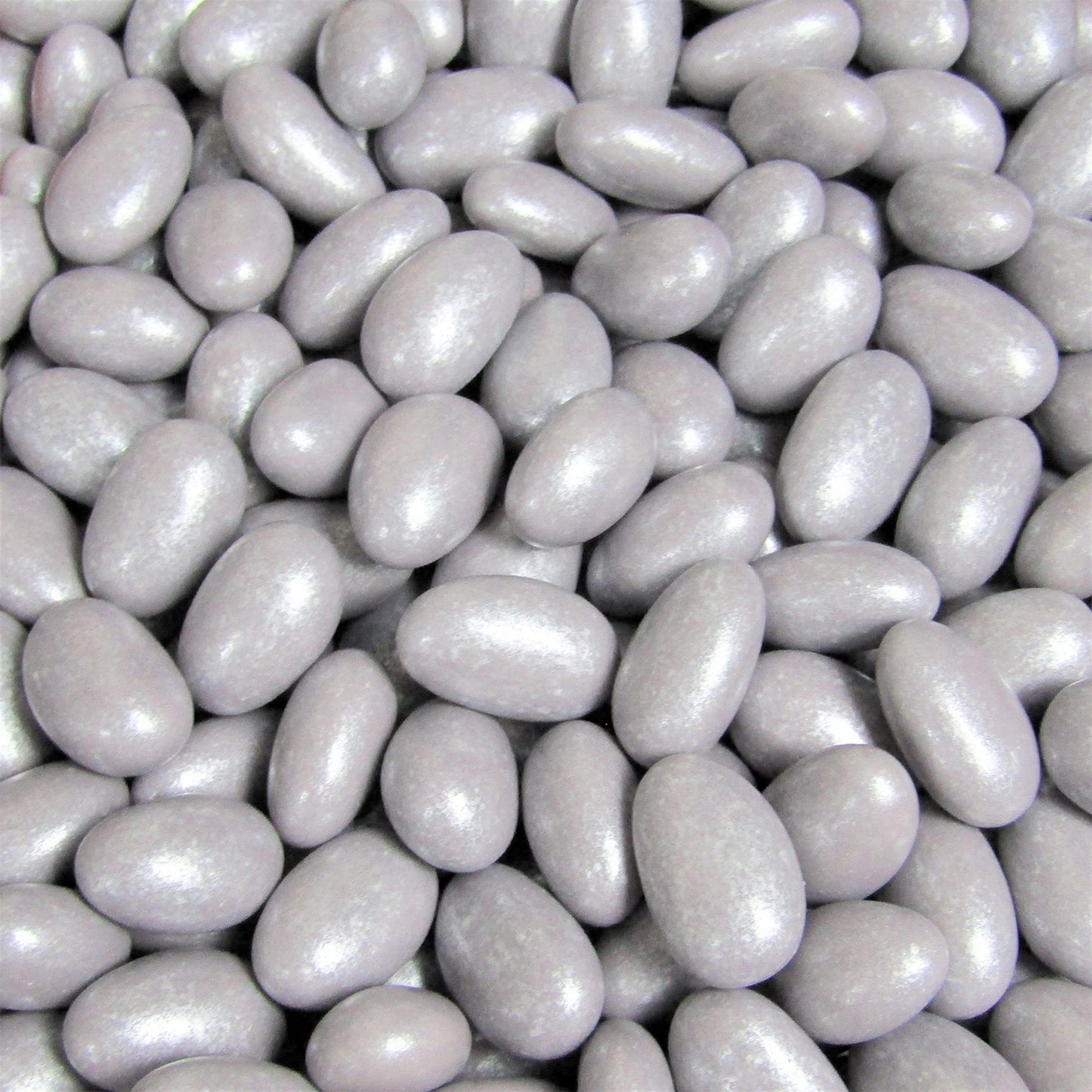 Silver Jordan Almonds By Its Delish, 2 Lbs Bulk | Candied Almond Nut With Sweet Hard Candy Coating - Bulk Wedding Favors And Par