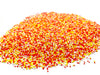 Candy Corn Inspiration Nonpareils | 8 oz Resealable Stand Up Bag | Orange, Yellow, and White Nonpareil Sprinkle Blend | Thanksgi