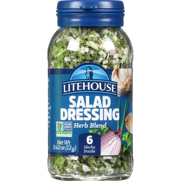 Litehouse Freeze Dried Salad Herb Blend - Substitute For Fresh Salad Herb, Salad Dressing, Organic, Salad Herb Blend Seasoning,