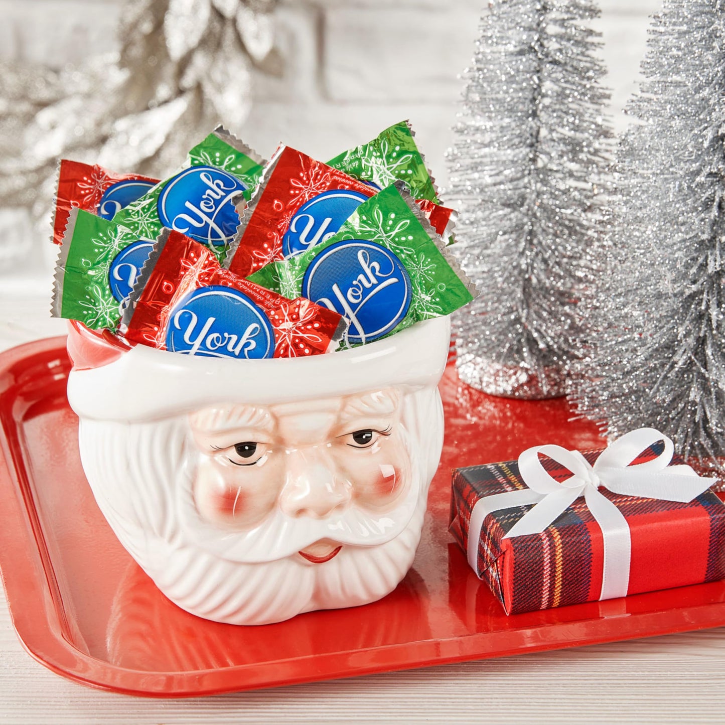 YORK Dark Chocolate Peppermint Patties Snowflakes  Christmas Candy Bag  16 oz
