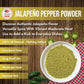 Jalapeno Powder Seasoning 8Oz - Natural And Premium. Great For Chili, Salsa, Spice Blends, Stews, Tacos, Corn Bread. Medium To H