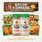 Flavor God Bacon and Cheese Spices Combo Pack of 2 - All Natural Seasoning Gift Set