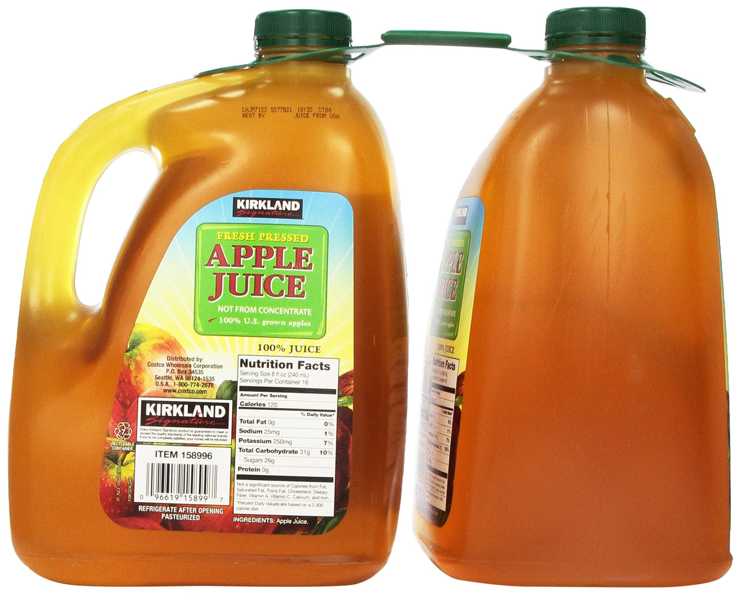 Kirkland Signature Apple Juice, Original, 256 Fluid Ounce