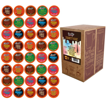 Brooklyn Beans Hot Chocolate Variety Pack Pods  Compatible with 2.0 K-Cup malt-inspired  40 Count