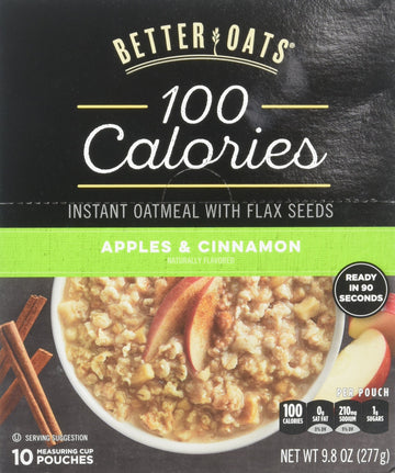 Better Oats Fit Instant, Apple Cinnamon, 9.8 Ounce