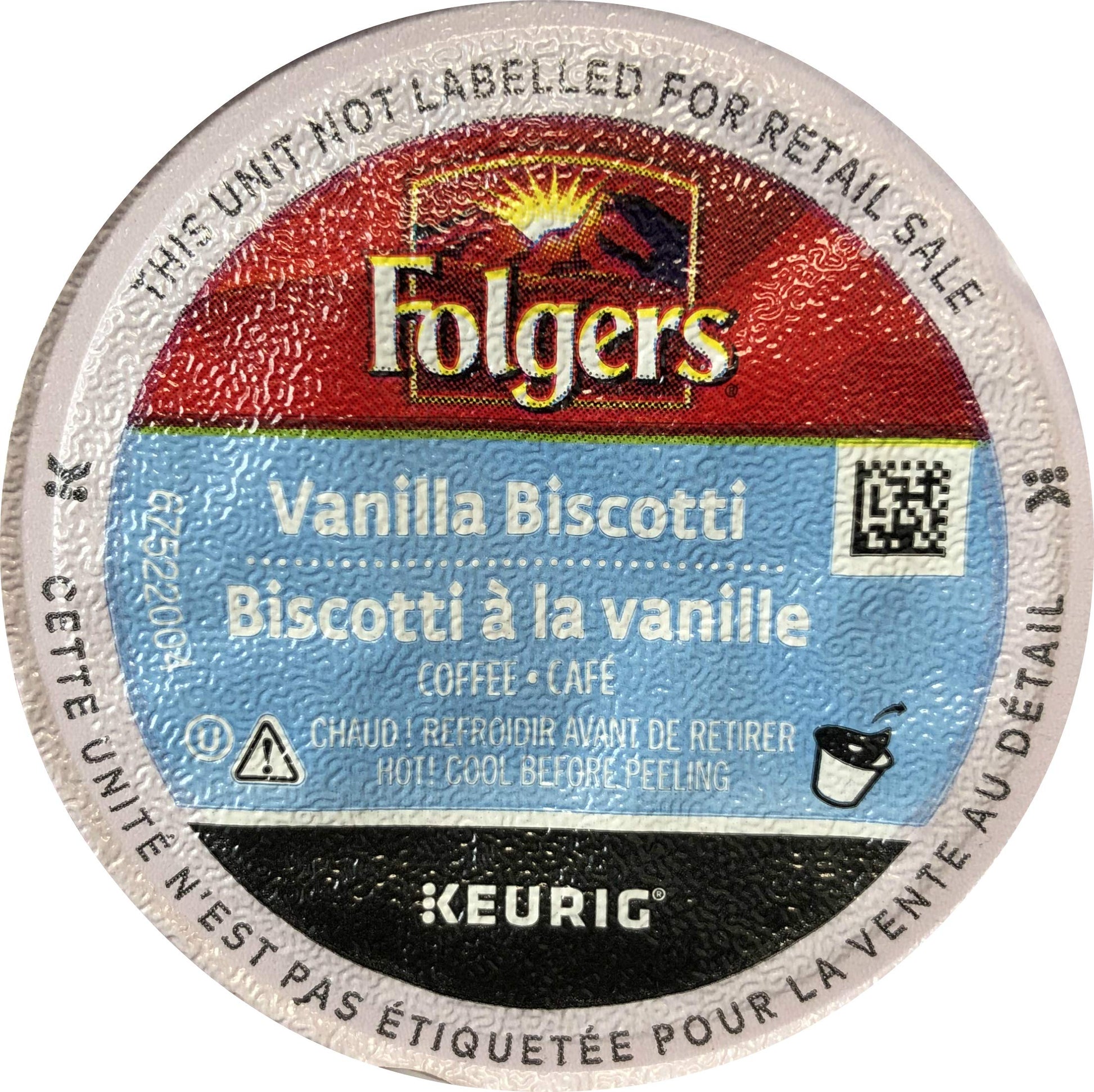 Folgers Vanilla Biscotti Flavored Coffee K-Cup Pods for Keurig Brewers, 24 Count