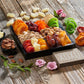 Snackberry Dried Fruit & Nuts Gift Basket Platter, Gourmet Snack Box, Healthy Kosher, 12 Assortment, Single