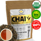 Classic Chai Tea Loose Leaf | Ceylon (110+ Cups) | 100% Certified Organic Chai Ingredients| Black Tea, Cinnamon, Cardamom, Cloves & Black Pepper | Brews Chai Latte | Ancient Indian House Recipe | 8Oz
