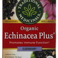 Traditional Medicinals Organic Echinacea Plus Elderberry Herbal Tea, Promotes Immune Function, (Pack Of 3) - 48 Tea Bags Total