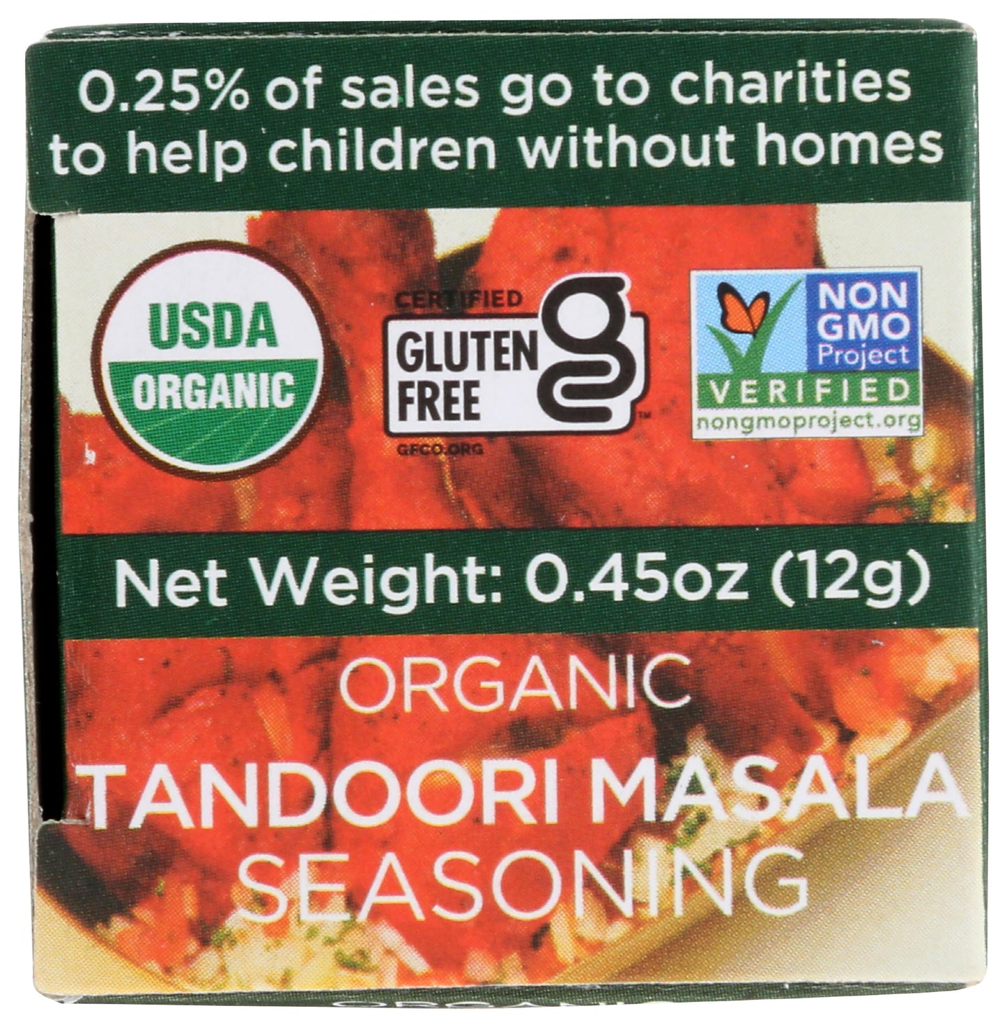 Spicely Organic Tandoori Masala Seasoning 0.45 Oz Certified Gluten Free