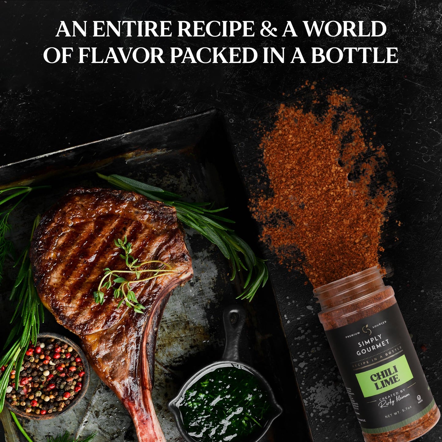 Recipe In A Bottle Chili Lime Seasoning - All Purpose Spice Blend - 5.7 oz