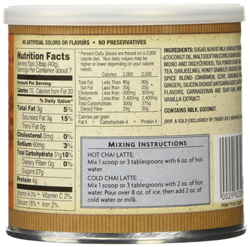 Trader Joe'S Spicy Chai Tea Latte Mix 10 Oz (Pack Of 3)