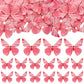 Gyufise 72Pcs Edible Cupcake Toppers - Butterfly & Rose Red Cake Decoration For Baby Shower & Kids Birthday Party