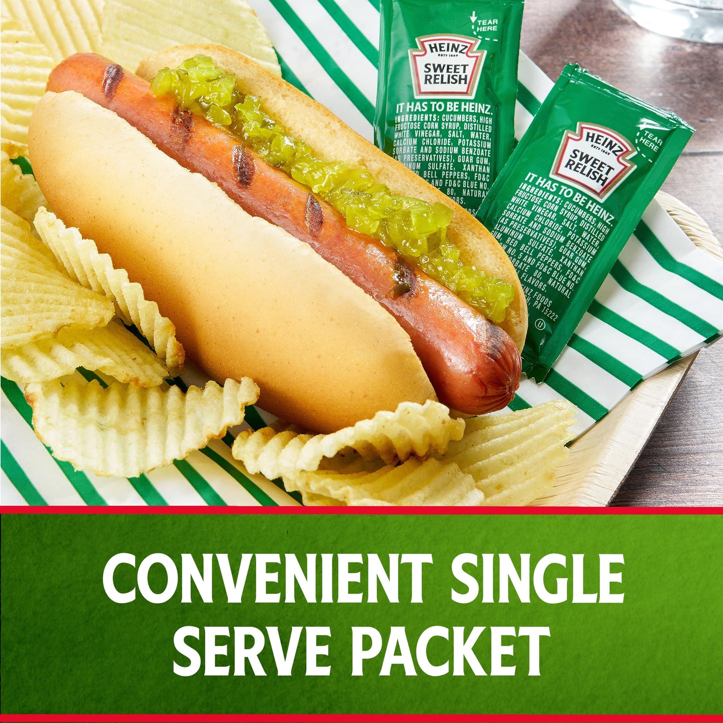 Heinz Relish Single Serve Packet (0.3 Oz Packets, Pack Of 200)