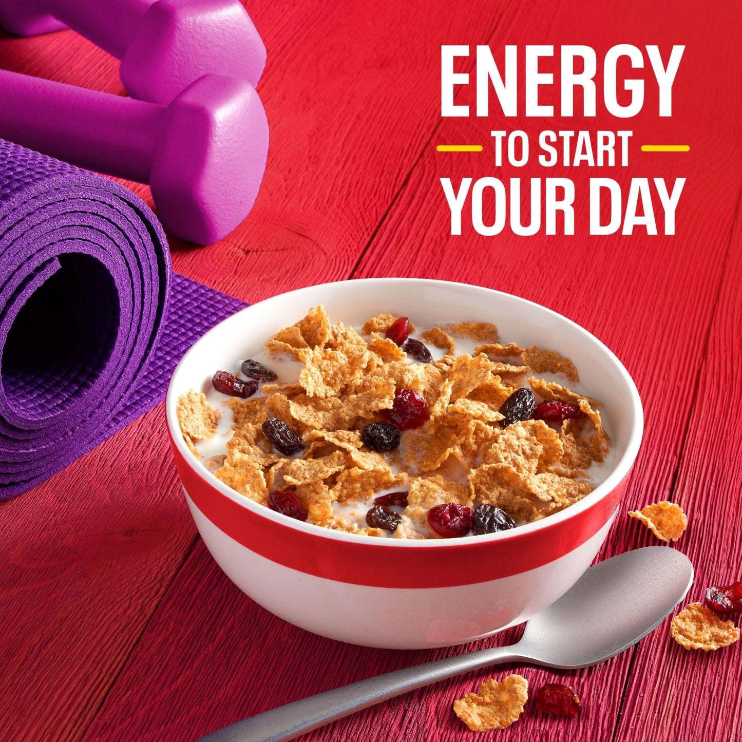 Kellogg'S Raisin Bran With Cranberries Breakfast Cereal, Fiber Cereal, Family Breakfast, 13.6Oz Box (1 Box)