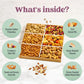 Mixed Nuts Gift Basket - Sympathy Gift Baskets For Mature-Themeds Gourmet Mixed Nuts Variety Pack, 6 Assortment Healthy Snack Tray, Great Gifts For Men