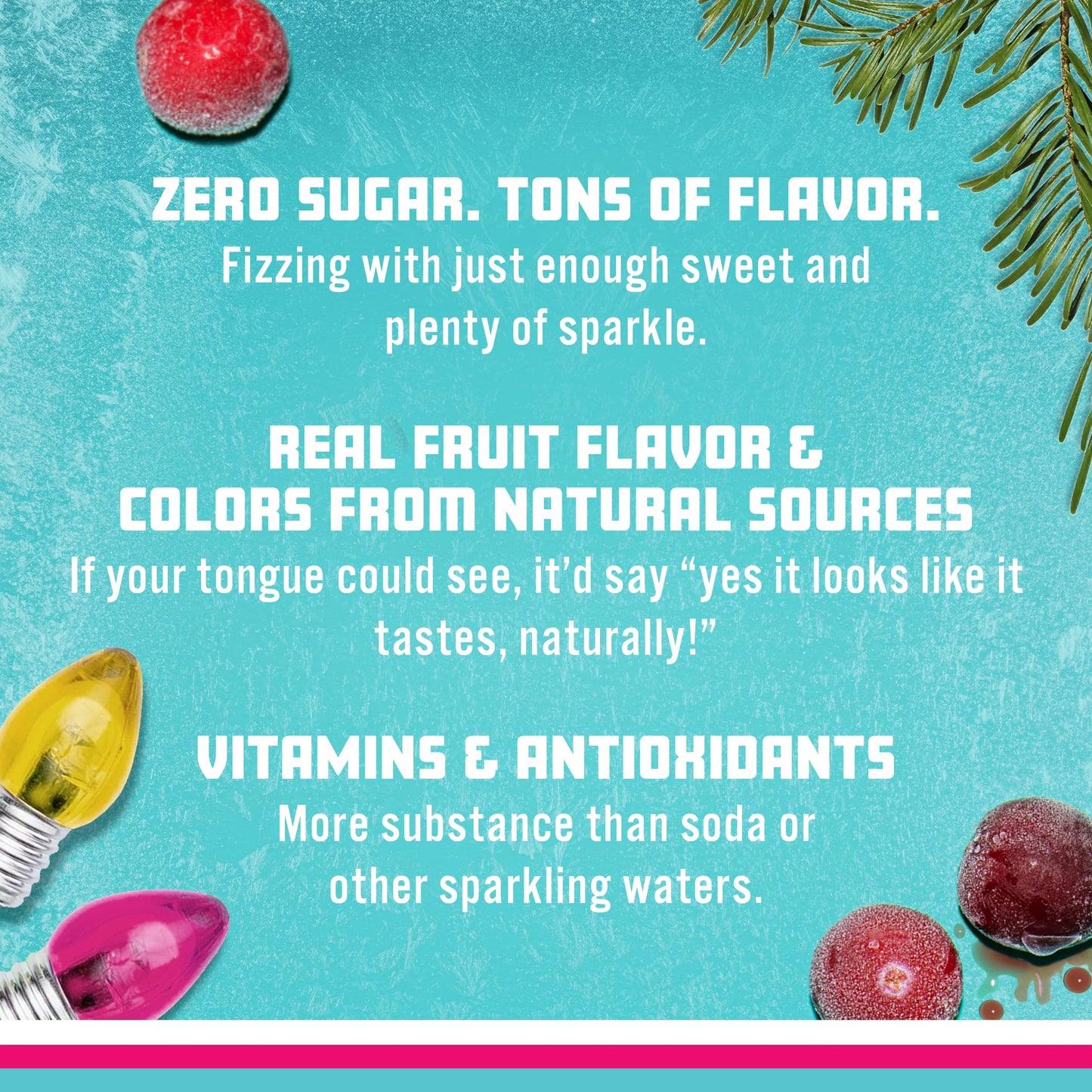 Sparkling Ice, Cranberry Frost Sparkling Water, Zero Sugar Flavored Water, with Vitamins and Antioxidants, Low Calorie Beverage,