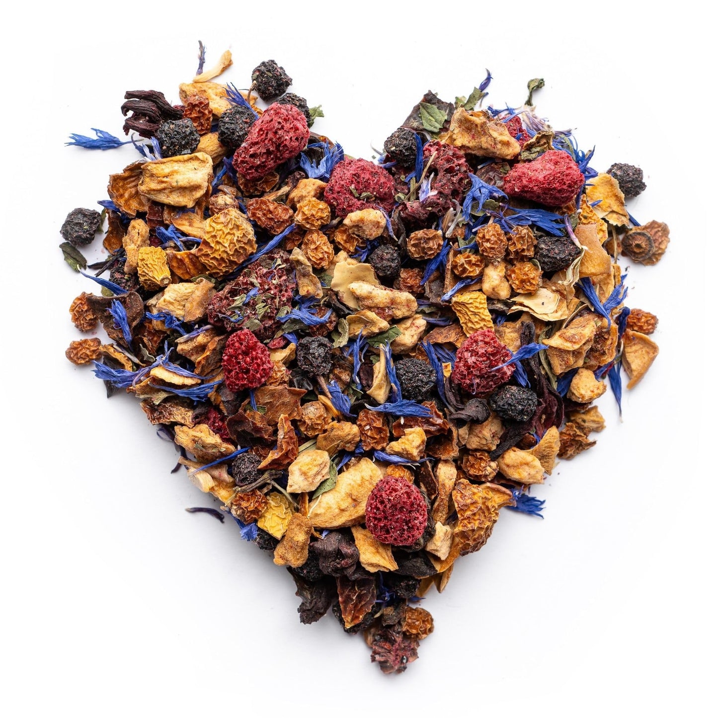 Zhivana Organics Loose Leaf Fruit Tea - Wild Berries - Naturally Caffeine Free - 2 Pack (8 oz)