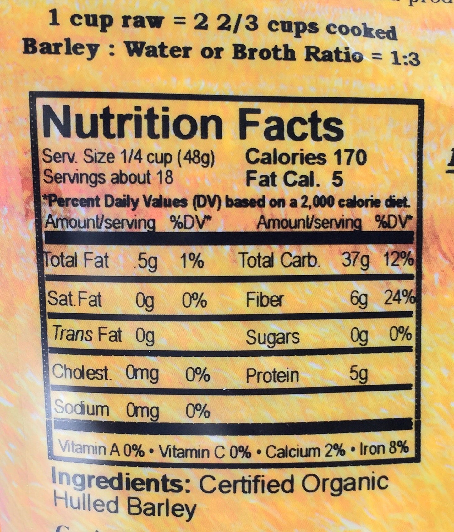 Grain Place Foods Organic Hulled Barley, Non-GMO, 2 lb Bag - Made in the USA, Healthy Whole Grain, Perfect for Cooking and Baking