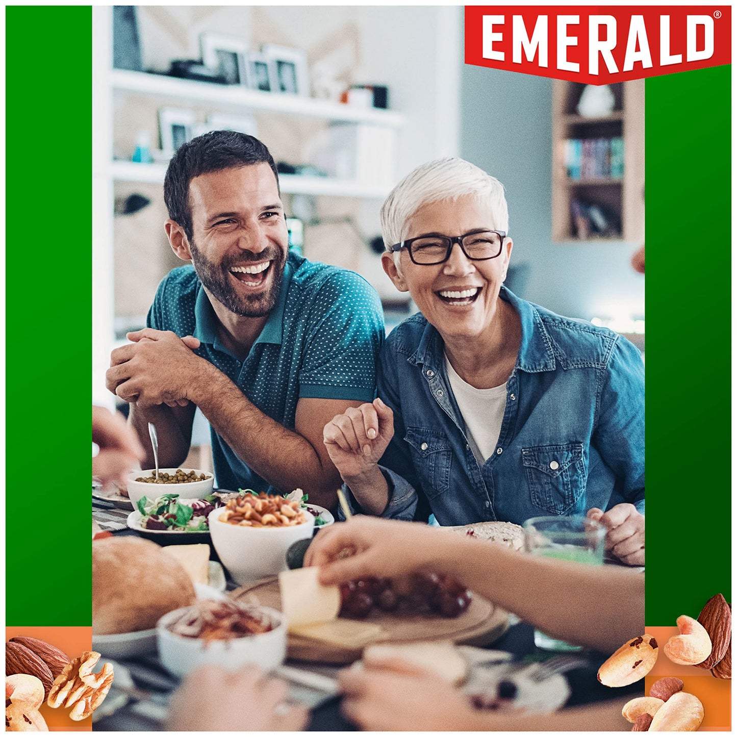 Emerald Nuts Deluxe Mixed Nuts (1-Pack), Features Roasted and Salted Nuts, Including Almonds, Cashews, Walnuts, Brazil Nuts and
