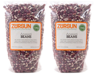 Zursun Heirloom Dry Anasazi Beans 24 Oz Each (2-Pack)