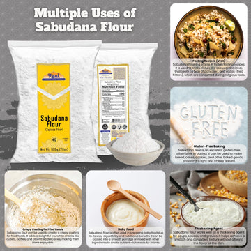 Rani Sabudana Flour (Tapioca/Sago Flour) 28Oz (1.75Lbs) 800G ~ All Natural | Vegan | Gluten Friendly | Non-Gmo | Kosher | Indian