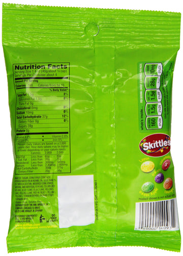Skittles Candy, Sours, 5.7 Ounce (Pack Of 12)