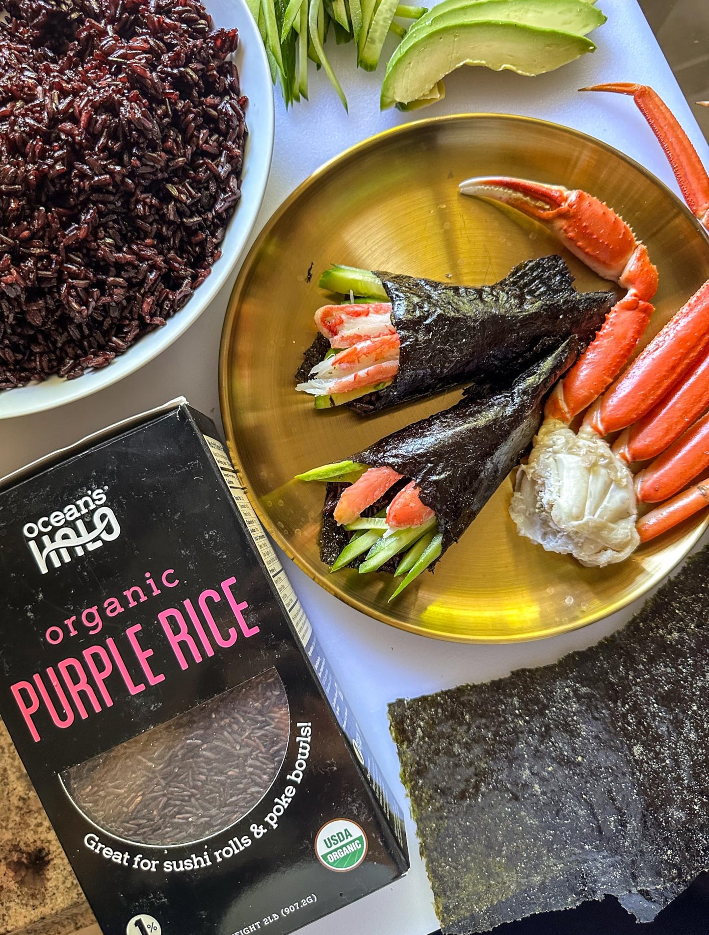 Oceans Halo Purple Rice, Organic, Vegan, Gluten-Free Ingredients, 32 Oz