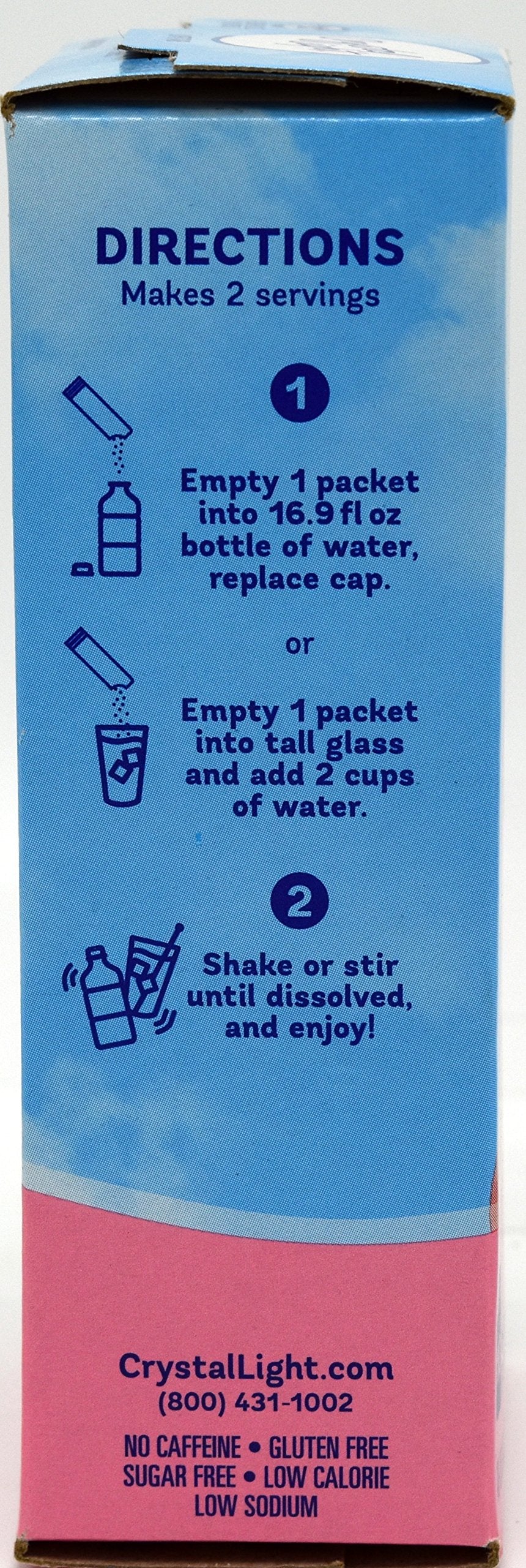 Crystal Light On The Go Pink Lemonade, 10-Packet Box (Pack Of 5)