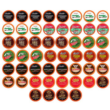Two Rivers Coffee Hot Chocolate Pods Sampler, 52 Count, Compatible with K Cup Brewers, Coffee and Cocoa Variety