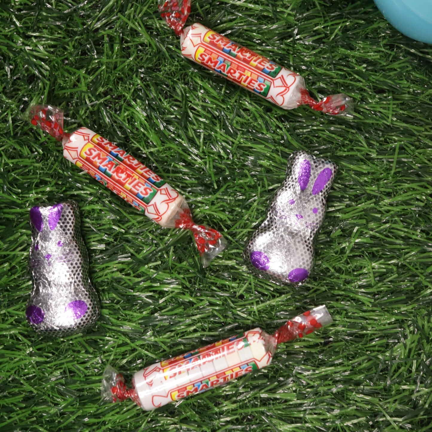 Sweetzo Easter Basket Candy Gift Set for Gamers, 4 Items, Medium Size, Includes Super Mario Egg, Jelly Beans, Chocolate Controller, Mini Bunnies