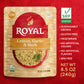 Royal Lemon, Garlic, And Herb Basmati White Rice And Chickpeas - Ready To Heat Basmati Rice - (6 Pack) 8.5 Oz Microwaveable Pouc