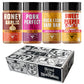 Fire & Smoke Society BBQ Rubs Variety Pack | 4-Pack Seasoning for Pork, Chicken, Turkey | 6 Ounce Each