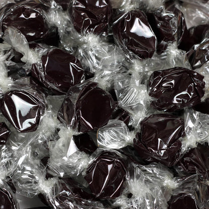 Black Licorice Flavored Taffy Chews by Its Delish, 5 lbs Bulk Bag - Individually Wrapped Gourmet Soft Fluff Taffies - Perfect T