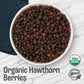 J MAC BOTANICALS Organic Dried Hawthorn Berries Whole, 16 oz, Resealable Bag