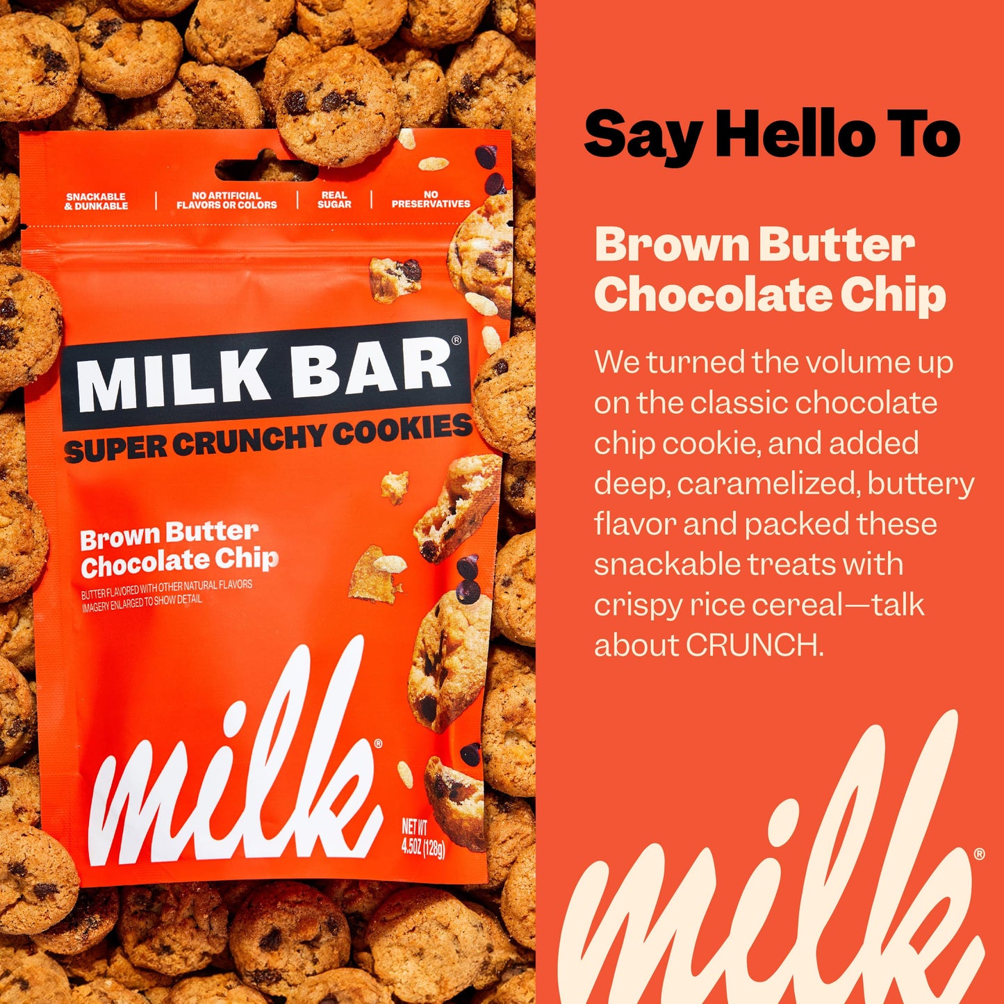 Milk Bar Super Crunchy Cookies - Double Chocolate Chip & Pretzel-y Chocolate Chip - Pack of 3, 4.5oz Bags - No Artificial Flavors