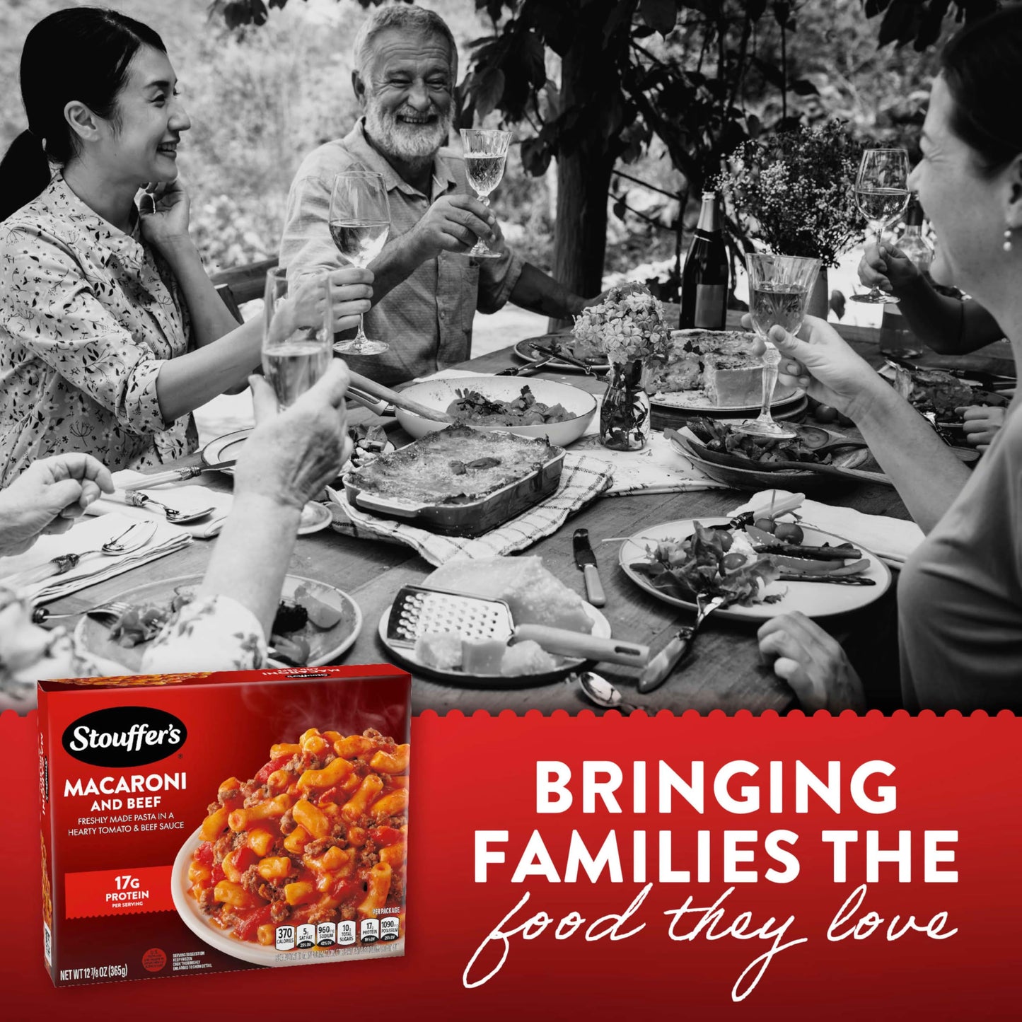 Stouffers Macaroni and Beef Frozen Meal, 12.875 Ounce
