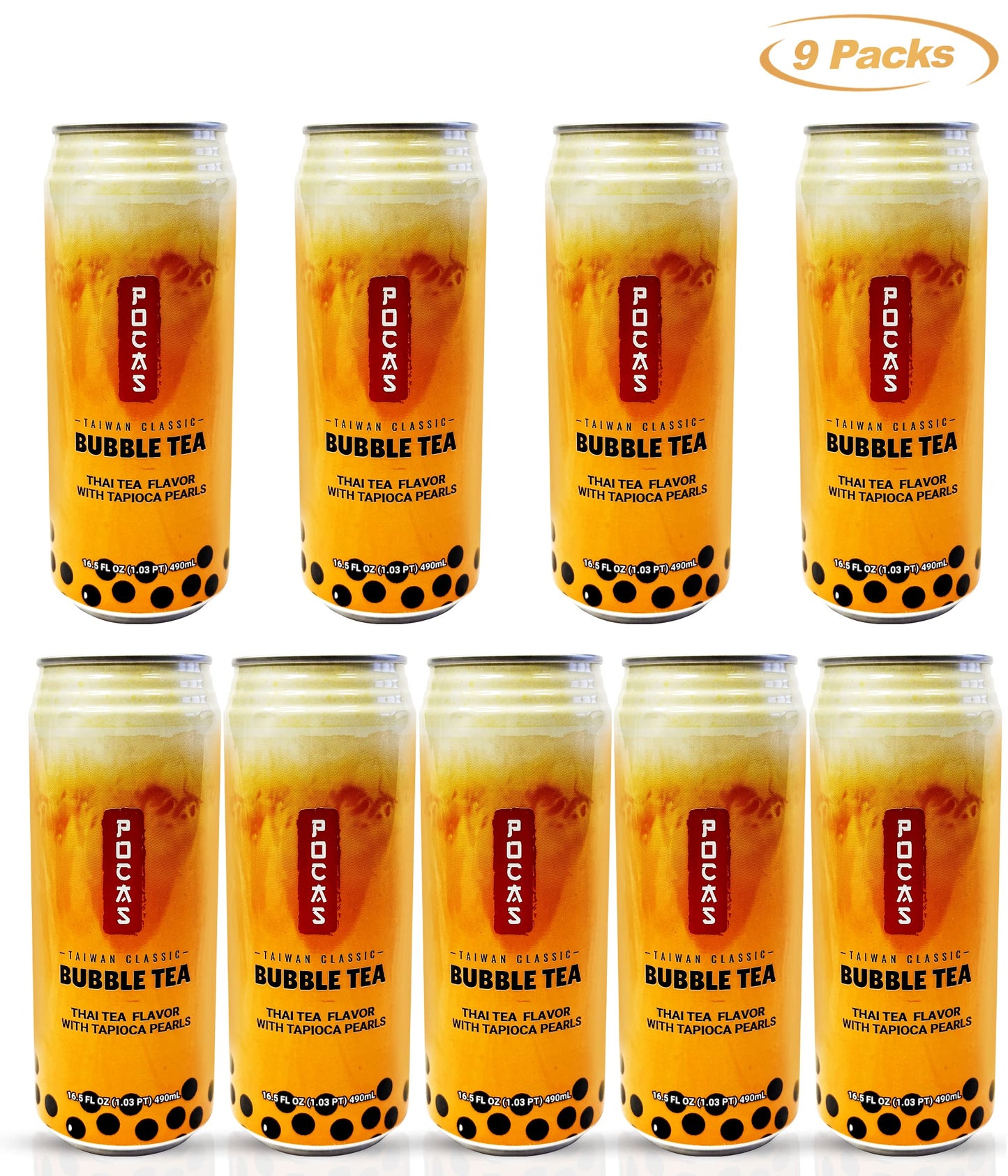 Pocas Bubble Tea, Classic Taiwan Style Milk Tea With Tapioca Pearls. Ready To Serve Boba Tea (9)
