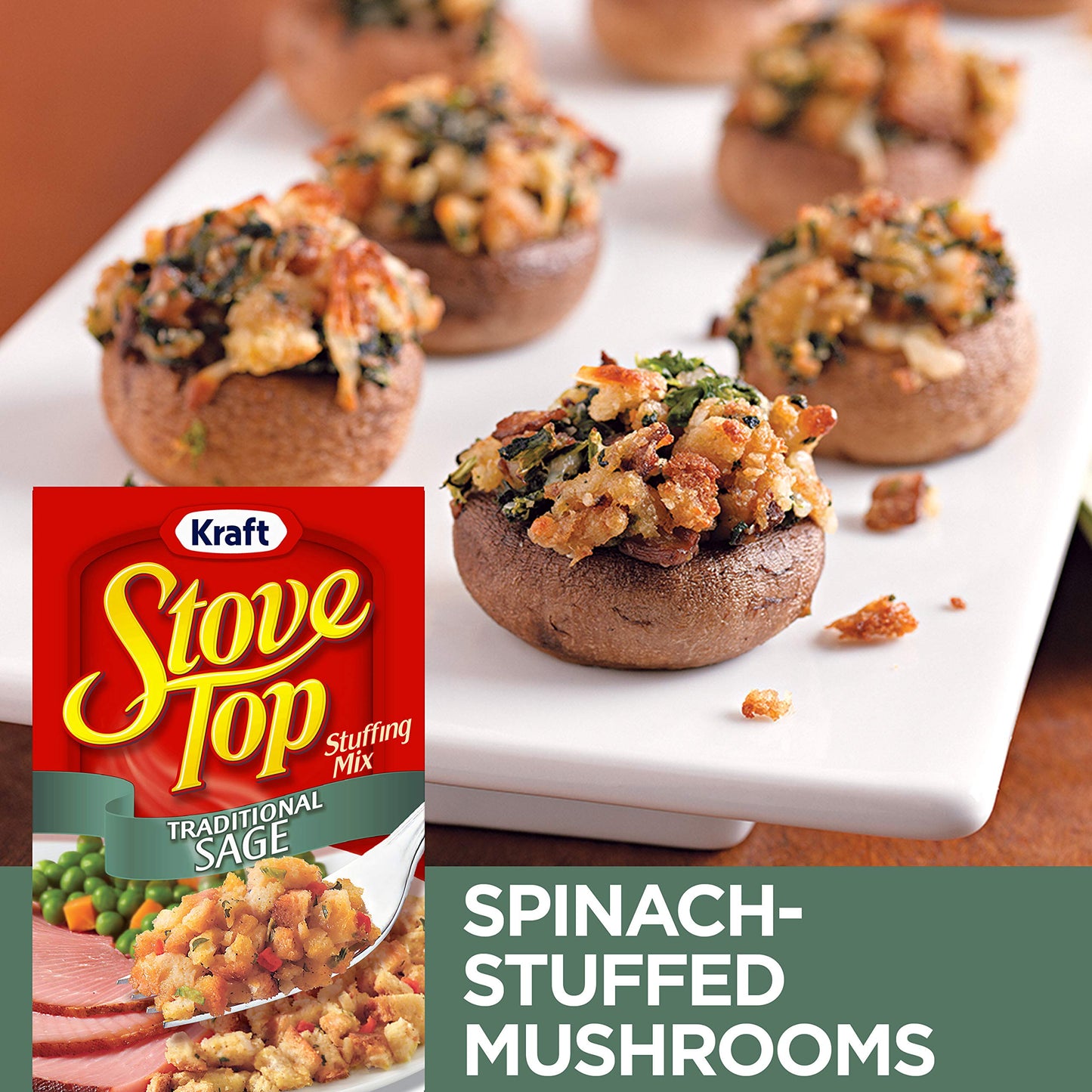 Stove Top Traditional Sage Stuffing Mix, 6 oz Box - Perfect for Thanksgiving and Holiday Meals, Flavorful and Easy to Prepare