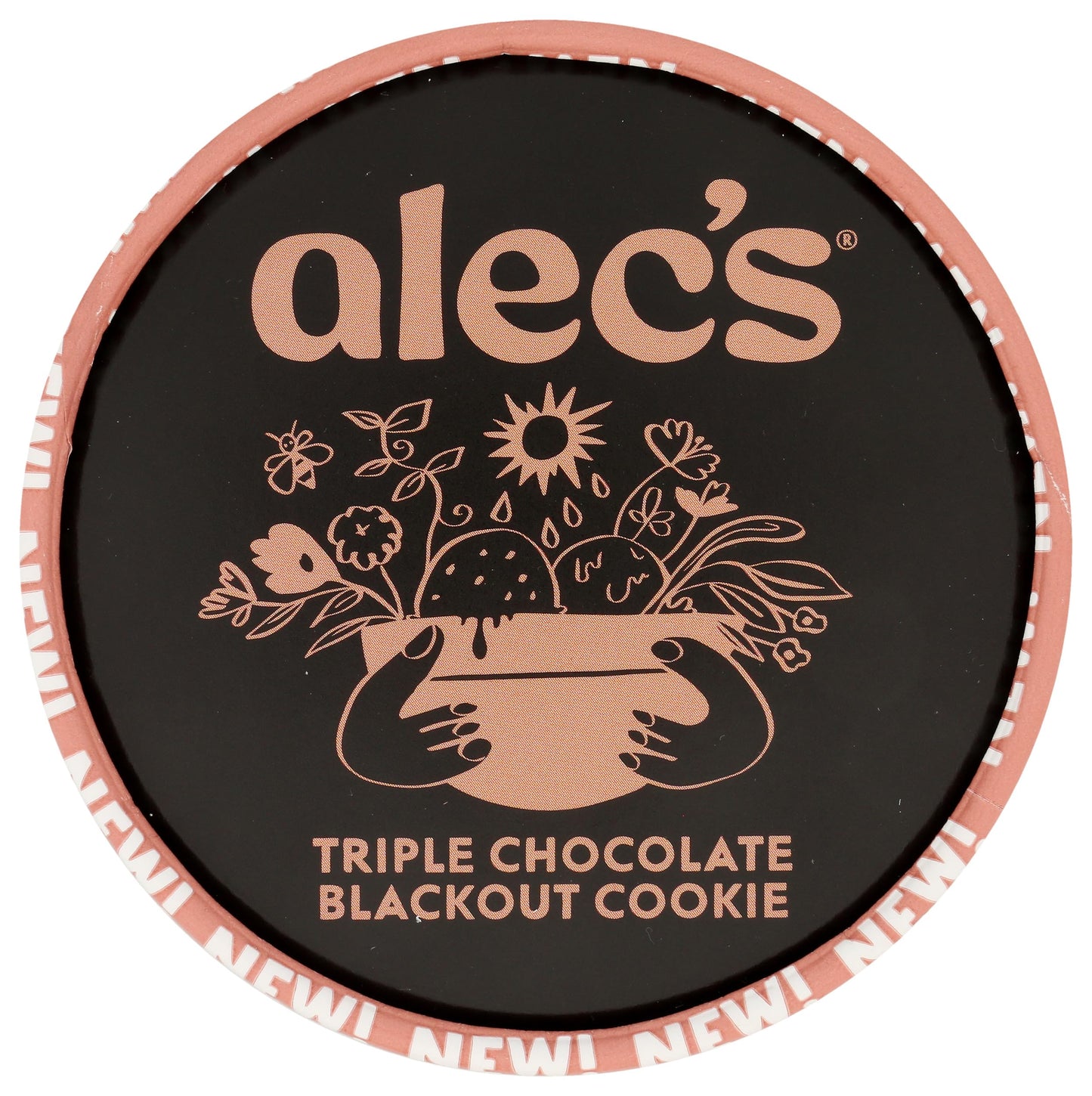Alecs Triple Chocolate Blackout Cookie Organic Ice Cream
