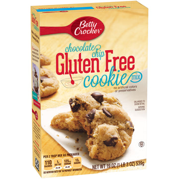 Betty Crocker Baking Mix, Gluten Free Cookie Mix, Chocolate Chip, 19 Oz Box