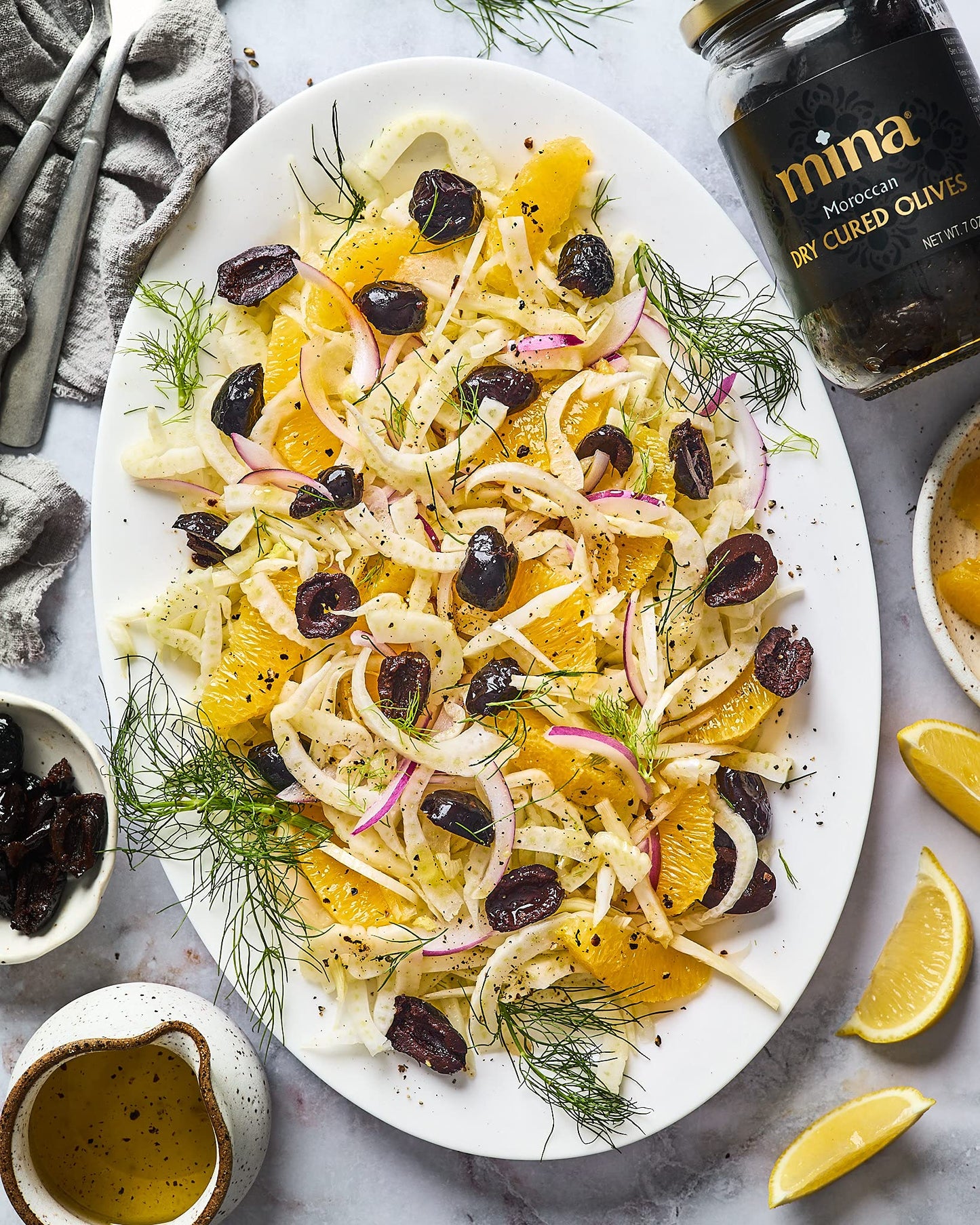 Mina Dry Cured Black Olives, Moroccan Olive Oil, 7 oz (Pack of 6), Non-GMO, Gluten-Free, Low Carb, Vegan Snacks