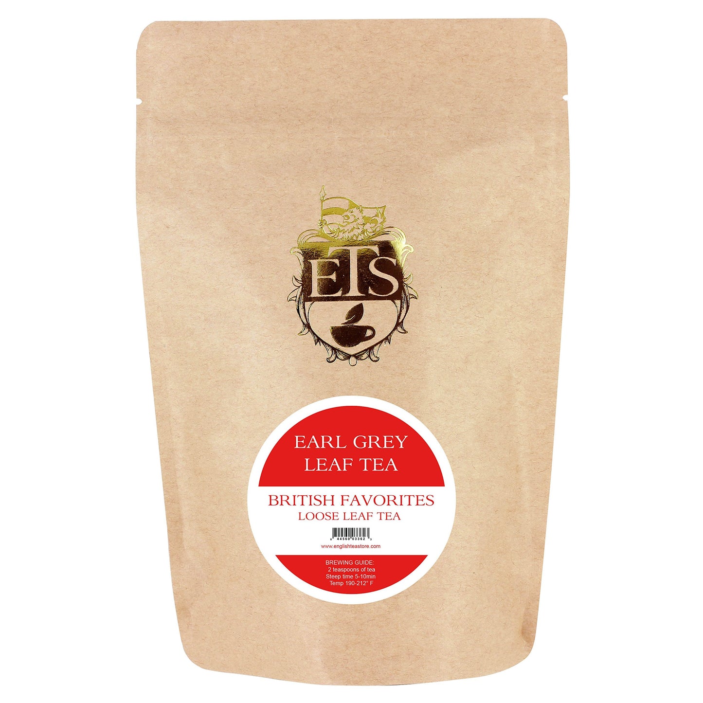 English Tea Store Loose Leaf, Regular Earl Grey Tea Pouches - 4oz, 4 Ounce