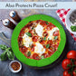 Cornucopia Brands Silicone Pie Crust Shields (4-Pack), Adjustable Pie Protectors, Green