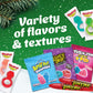 Bazooka Brands Christmas Gummy Candy Variety Pack, 52 Ct Chewy Gummy Candy Individually Wrapped in Fruity Flavors For Birthday P